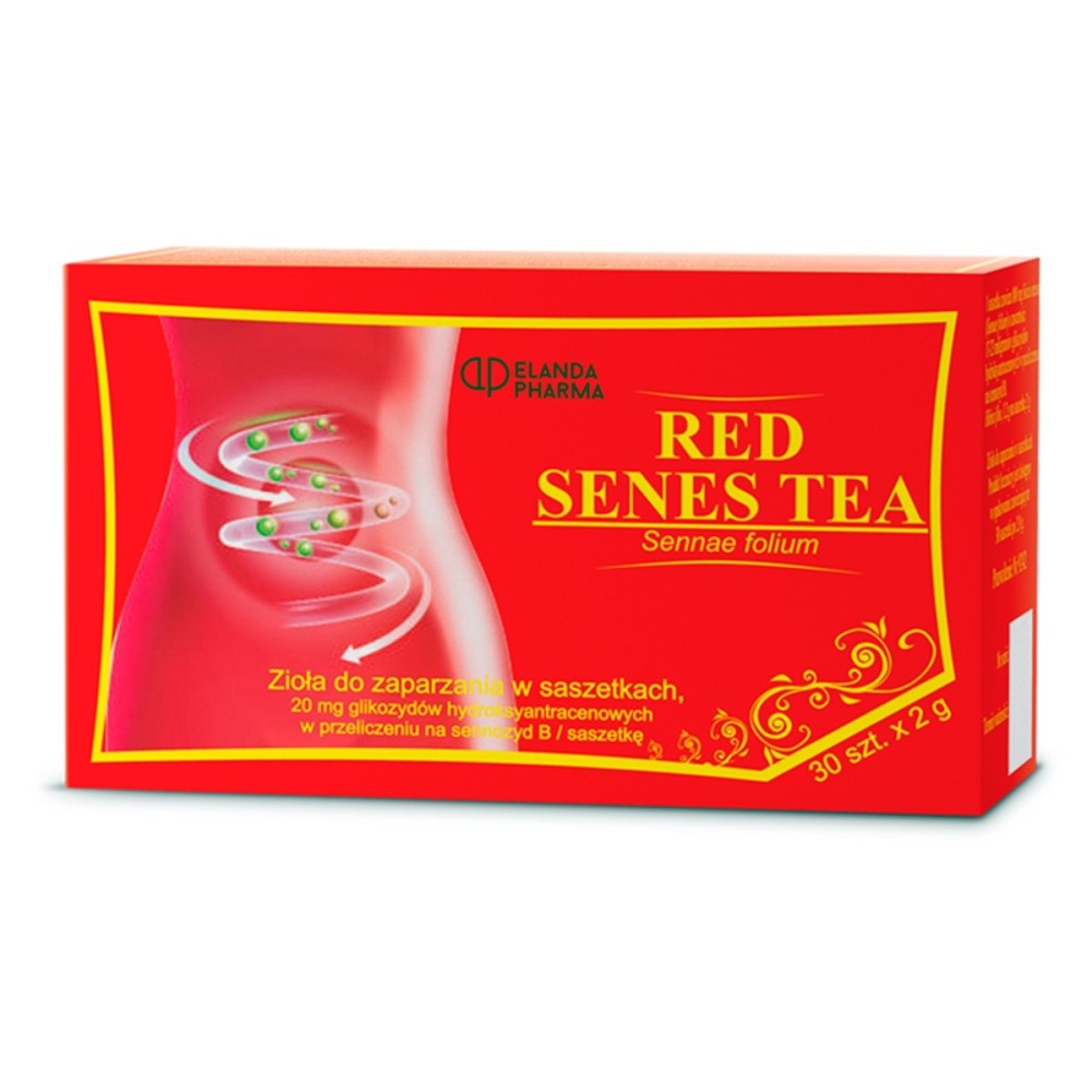 Erbe da tè Red Senes per l'infusione in bustine da 30 pezzi