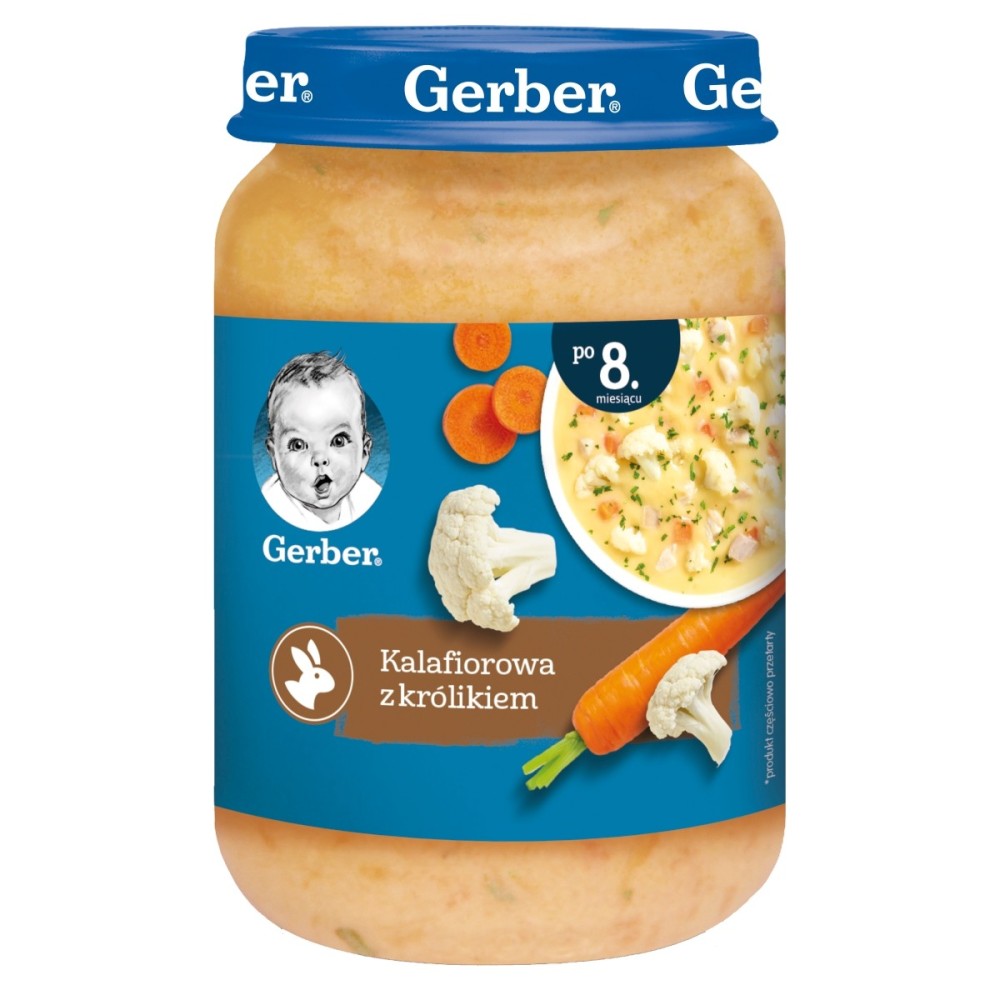 Gerber Cauliflower with rabbit for babies after 8 months 190 g