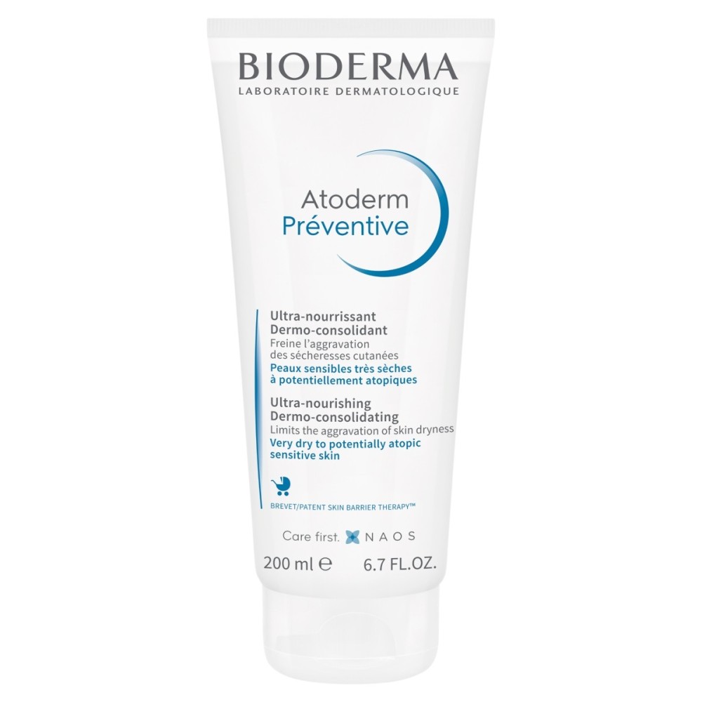 Bioderma Atoderm Préventive Crema nutritiva para bebés y niños para pieles secas y atópicas 200 ml