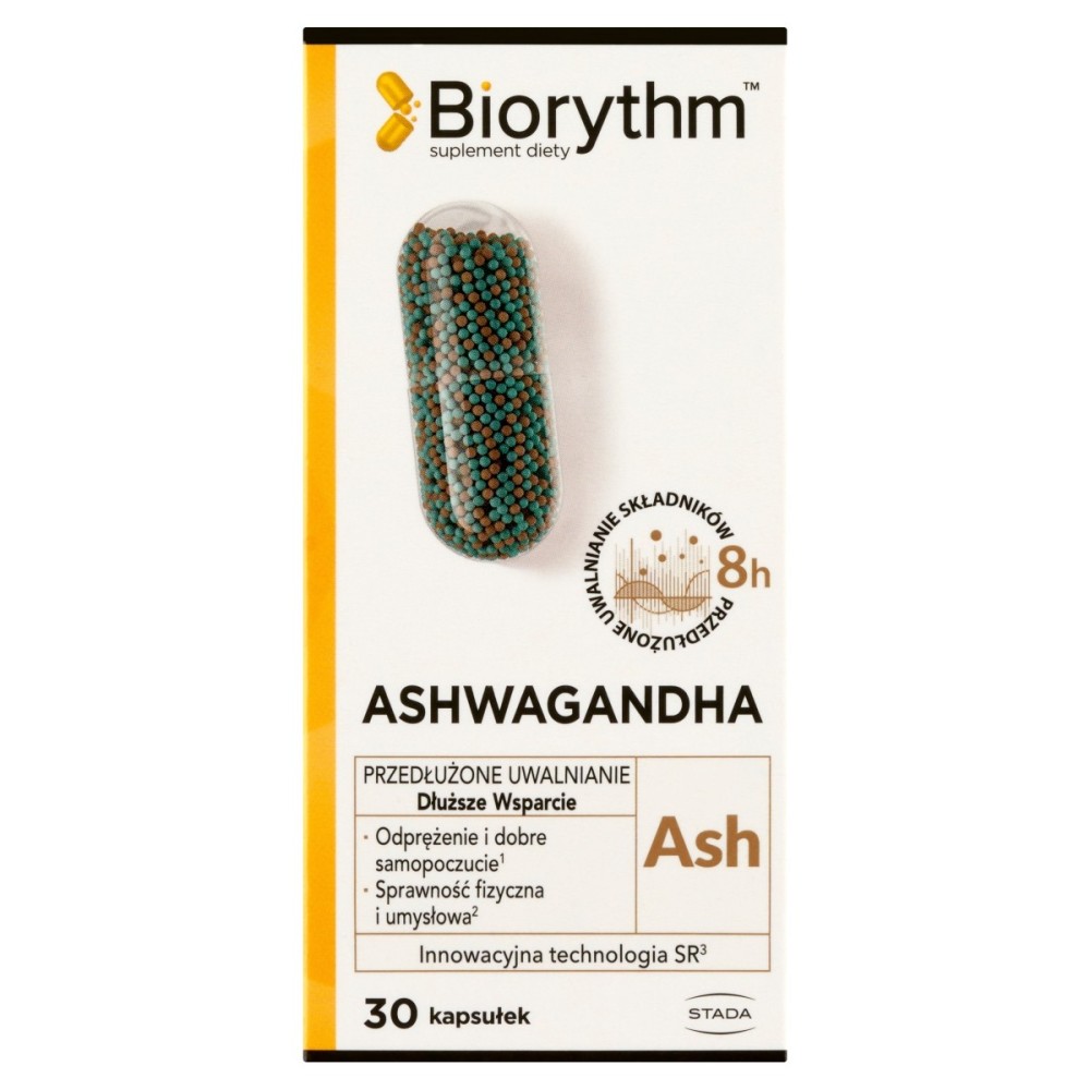 Integratore alimentare Biorythm Ashwagandha 23 g (30 pezzi)