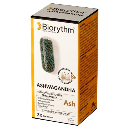 Biorythm Ashwagandha dietary supplement 23 g (30 pieces)