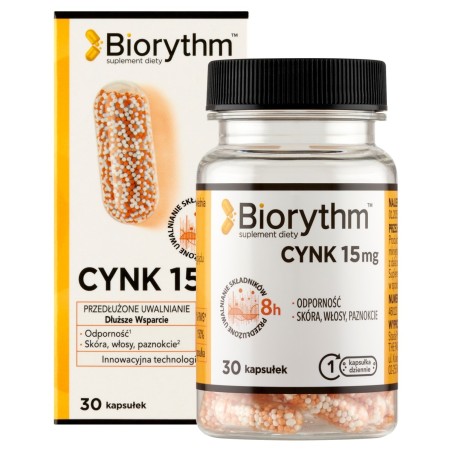 Biorythm Dietary supplement zinc 15 mg 17 g (30 pieces)