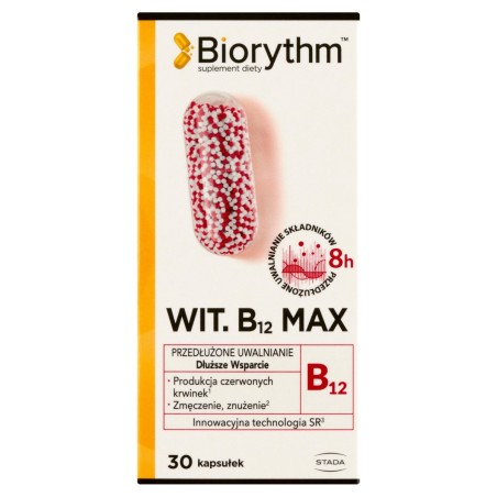 Biorythm Integratore alimentare vitamina B12 max 17 g (30 pezzi)