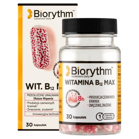 Biorythm Complément alimentaire vitamine B12 max 17 g (30 pièces)