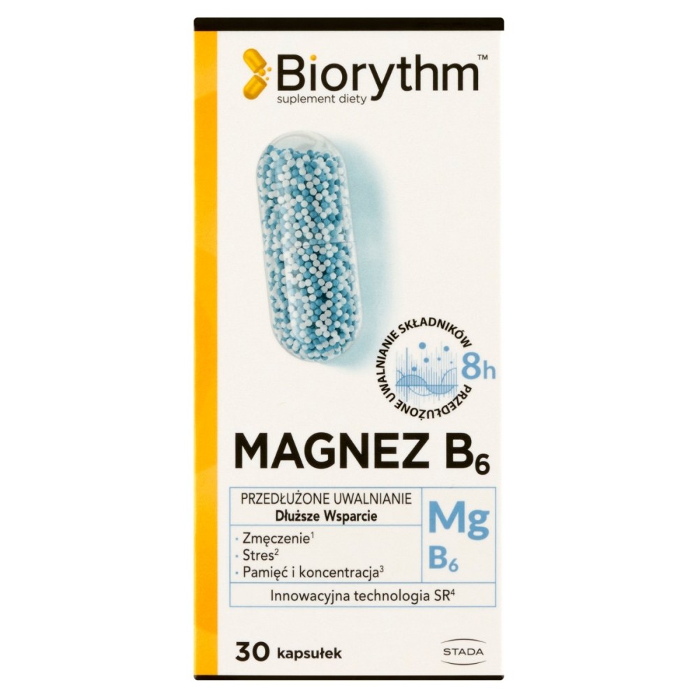 Biorythm Dietary supplement magnesium B6 22 g (30 pieces)
