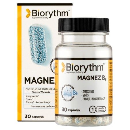 Biorythm Suplement diety magnez B6 22 g (30 sztuk)