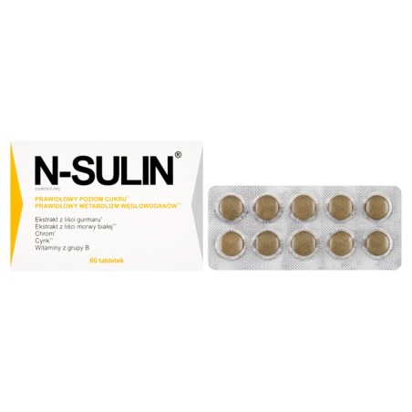 N-Sulin Suplemento dietético 39 g (60 piezas)