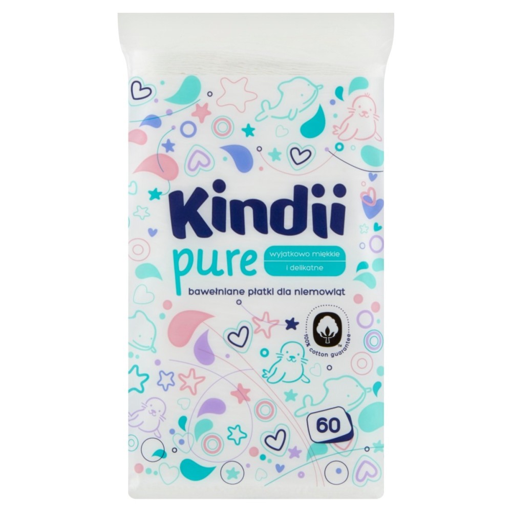 Kindii Pure Cotton baby flakes 60 pieces
