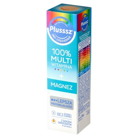 Plusssz Dietary supplement 100% multivitamin + magnesium 86 g (20 x 4.3 g)