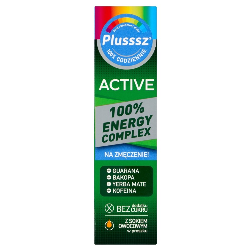 Plusssz Active 100 % Energy Complex Suplement diety 86 g (20 x 4,3 g)