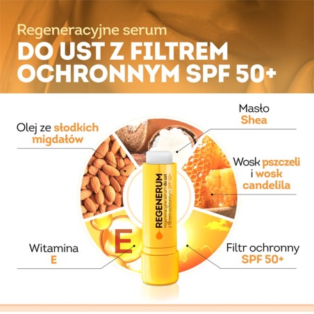Regenerum Sérum labial regenerador con filtro protector SPF 50+