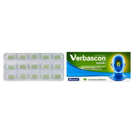 Verbascon zatoki Suplement diety 43,2 g (60 x 0,72 g)