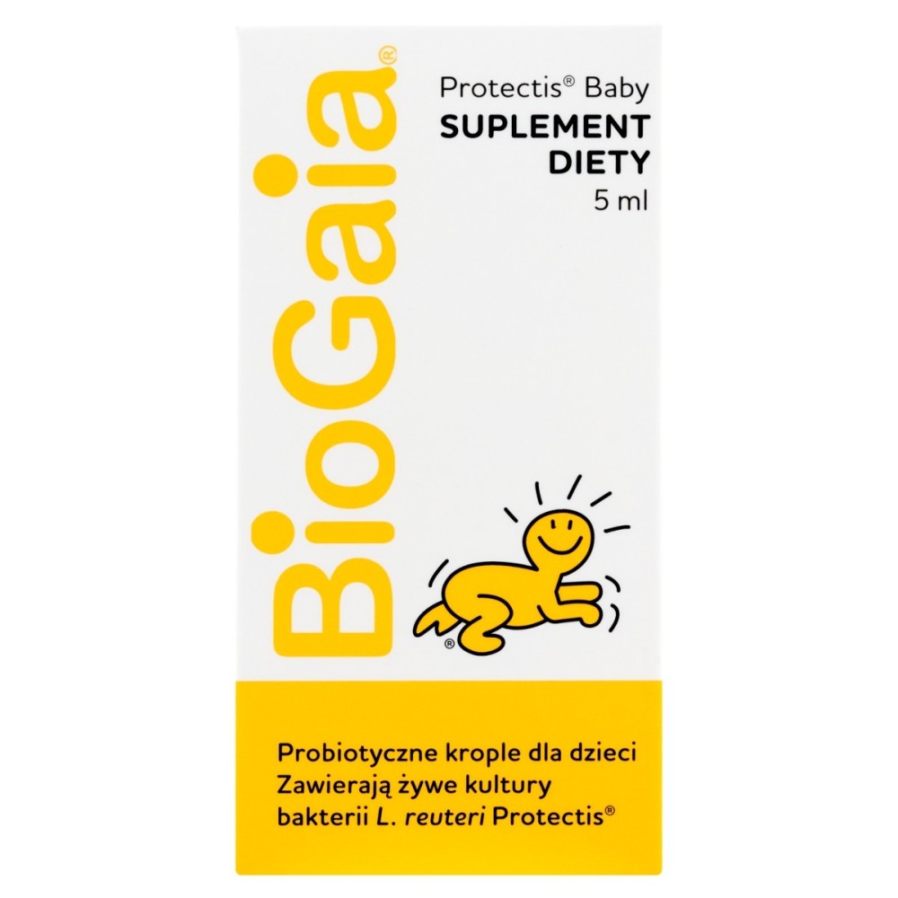 BioGaia Protectis Baby Suplement diety probiotyczne krople dla dzieci 5 ml