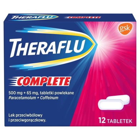 Theraflu Complete 50 mg + 65 mg Comprimés pelliculés 12 pièces