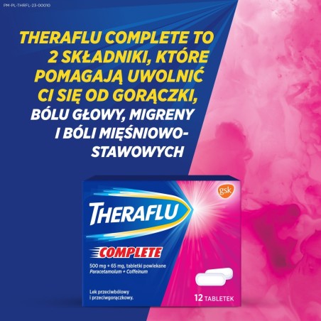 Theraflu Complete 50 mg + 65 mg Comprimés pelliculés 12 pièces