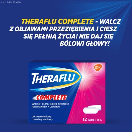 Theraflu Complete 50 mg + 65 mg Compresse rivestite con film 12 pezzi