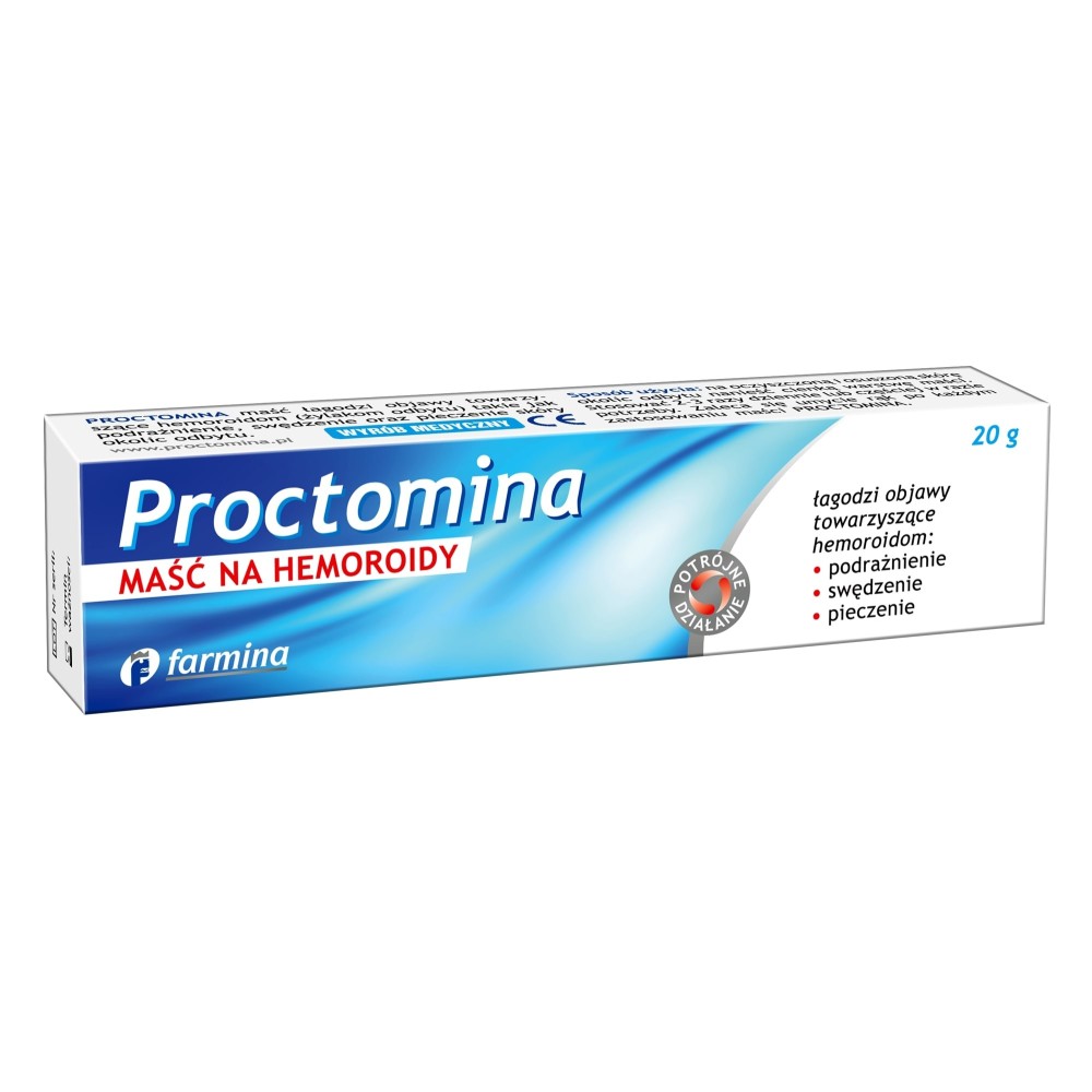 Proctomina Ointment for hemorrhoids 20 g