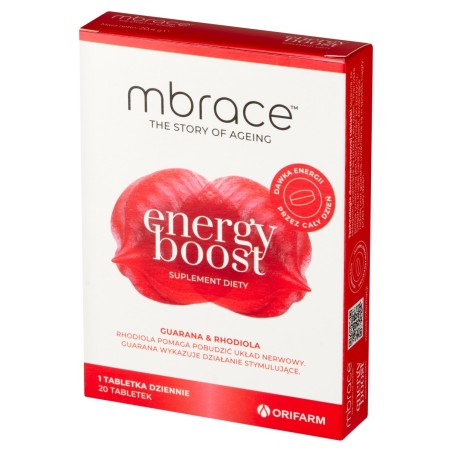 Mbrace Energy Boost Nahrungsergänzungsmittel 20,4 g (20 Stück)