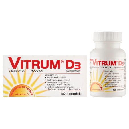Vitrum D₃ 1000 IU Dietary supplement 120 pieces