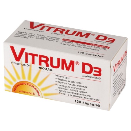 Vitrum D₃ 1000 IU Doplněk stravy 120 kusů