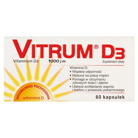 Vitrum D₃ 1000 IU Dietary supplement 60 pieces
