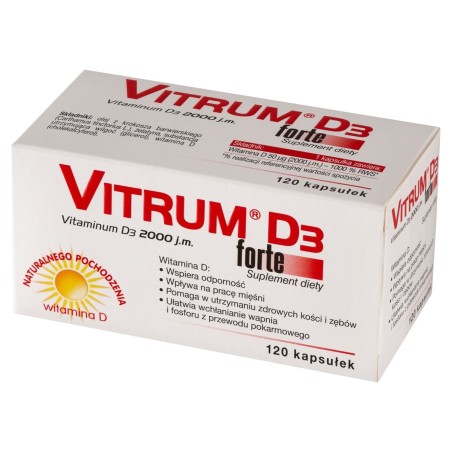 Vitrum D₃ 2000 j.m. forte Suplement diety 120 sztuk