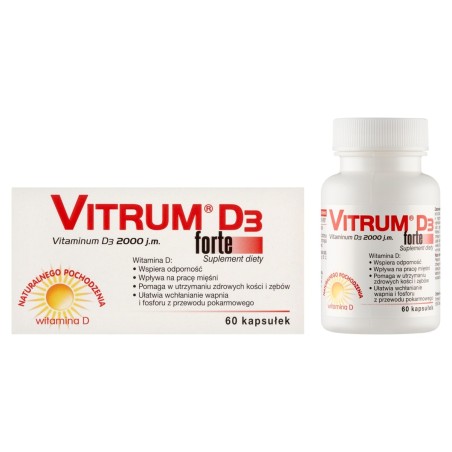 Vitrum D₃ 2000 j.m. forte Suplement diety 60 sztuk