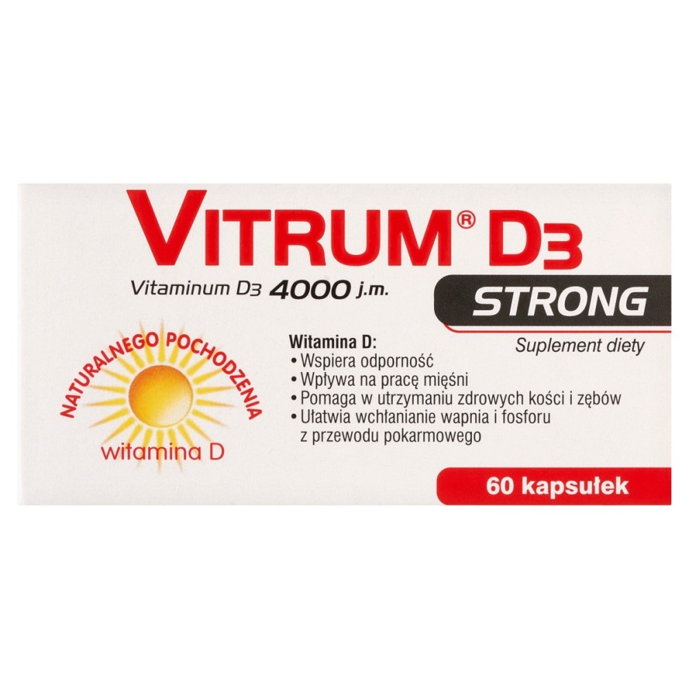 Vitrum Complément alimentaire D₃ 4000 UI Strong 60 pièces