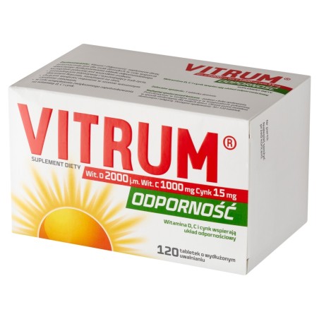 Vitrum Imunita Doplněk stravy D 2000 IU C 1000 mg zinek 15 mg 120 kusů