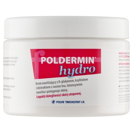 Poldermin Hydro Medical device moisturizing cream with β-glucan, xylitol, flax seed extract 500 ml