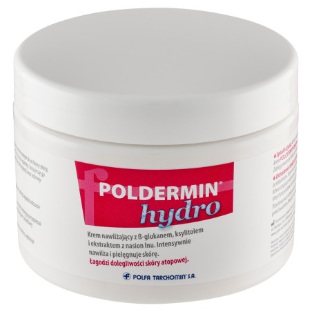 Poldermin Hydro Medical device moisturizing cream with β-glucan, xylitol, flax seed extract 500 ml