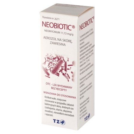 Neobiotic 11,72 mg/g Aerozol na skórę zawiesina 16 g