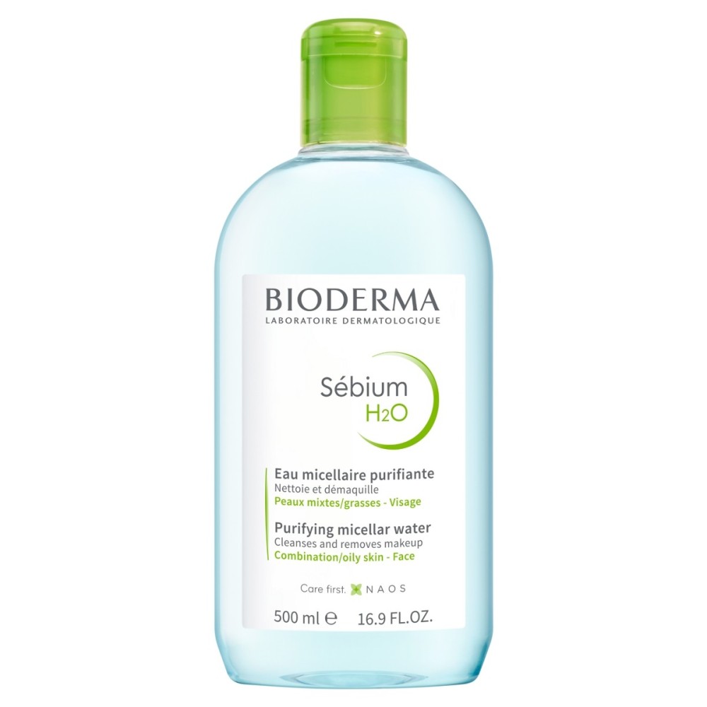 Bioderma Sébium H₂O Original micellar water cleansing the skin 500 ml