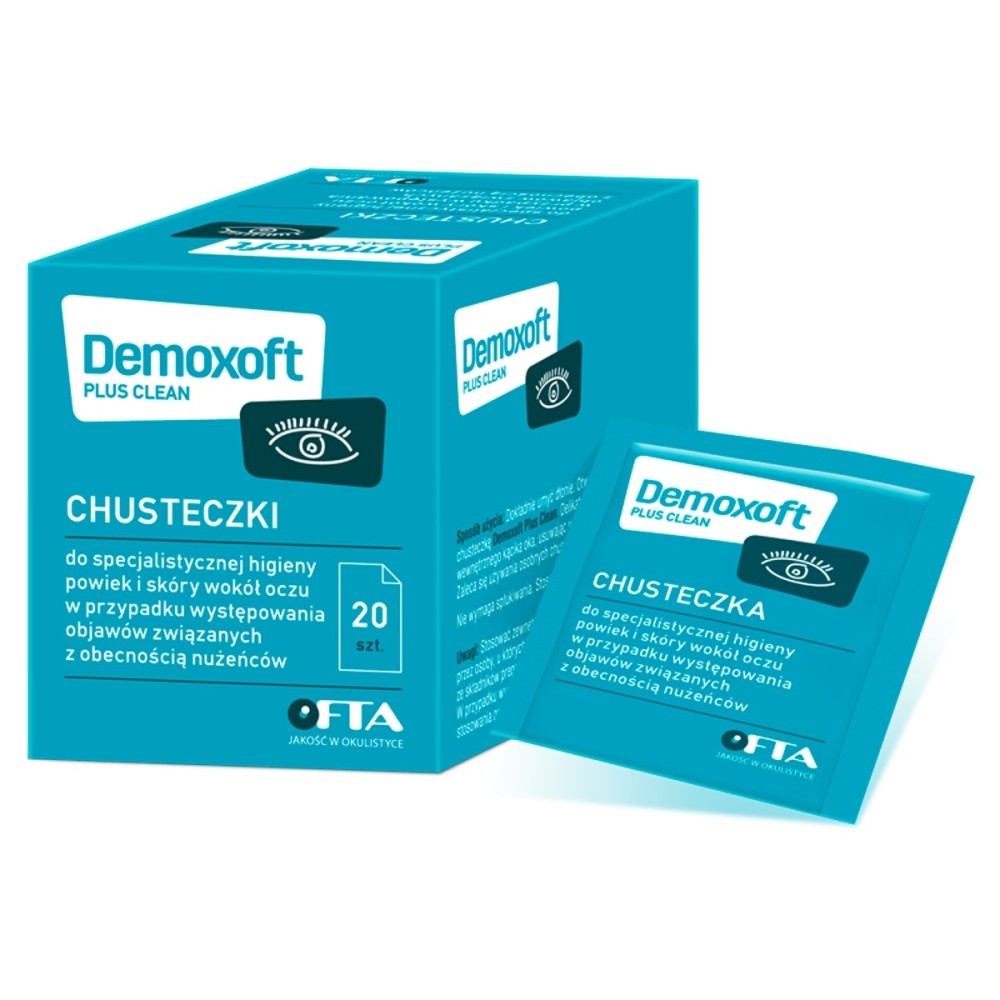Demoxoft Plus Clean Wipes 20 pieces
