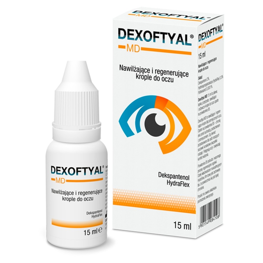 Dexoftyal MD Nawilżające i regenerujące krople do oczu 15 ml
