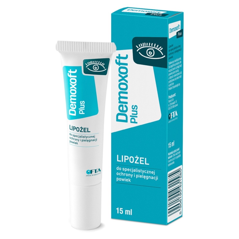 Demoxoft Plus Lipogel per la protezione e la cura specializzata delle palpebre 15 ml