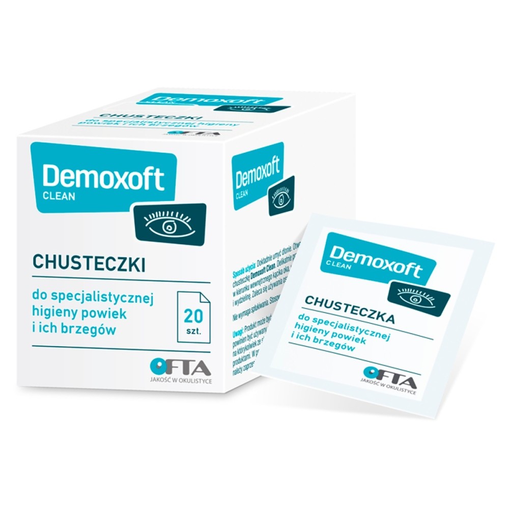 Demoxoft Clean Chusteczki 20 sztuk