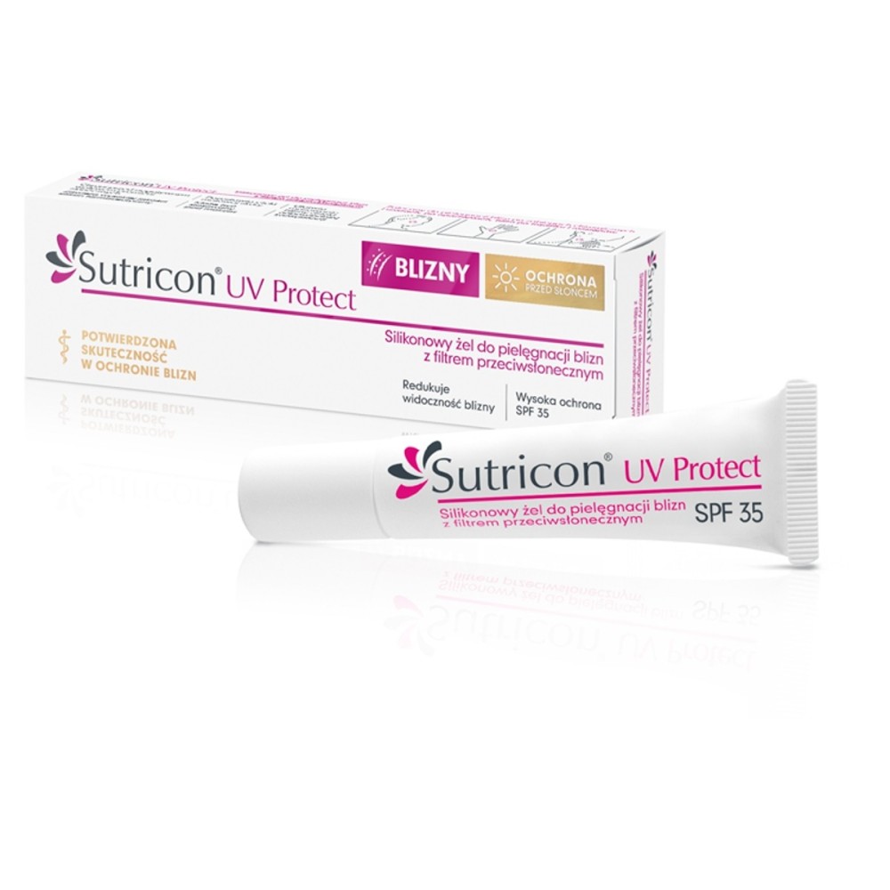 Sutricon UV Protect Silikonový pečující gel na jizvy se slunečním filtrem 15 ml
