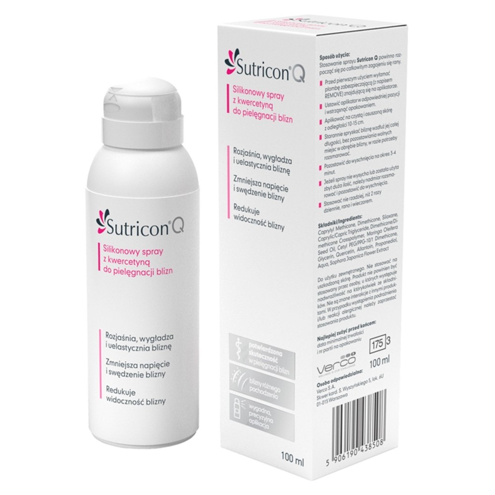 Sutricon Q Silicone spray with quercetin for scar care 100 ml