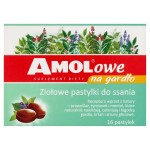 Amol Amolowe Doplněk stravy na krk, bylinné pastilky 56 g (16 kusů)