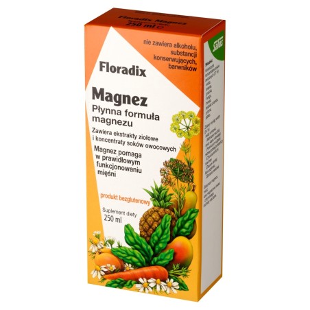 Floradix Dietary supplement liquid magnesium formula 250 ml