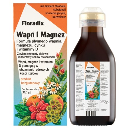 Floradix Suplemento dietético calcio y magnesio 250 ml