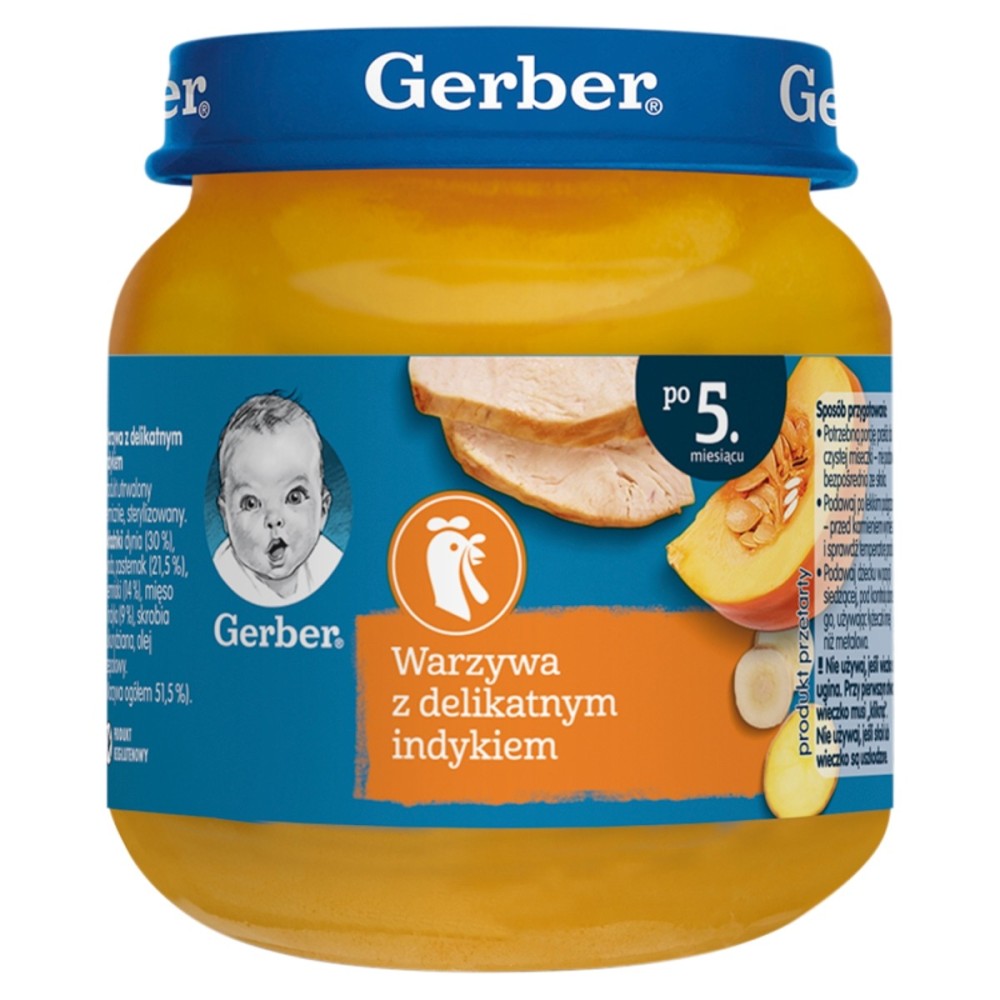 Gerber Vegetables with tender turkey after the 5th month 125 g