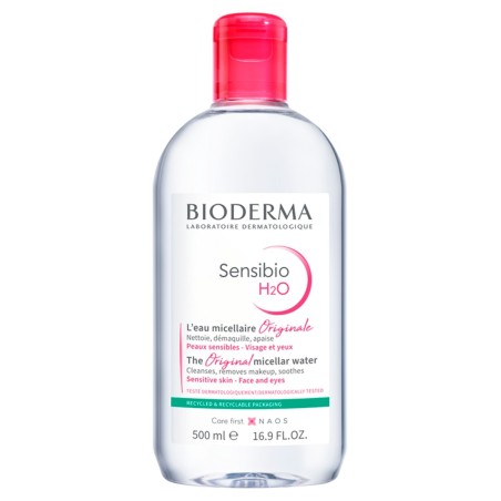 Bioderma Sensibio H₂O Original agua micelar limpiadora de la piel 500 ml