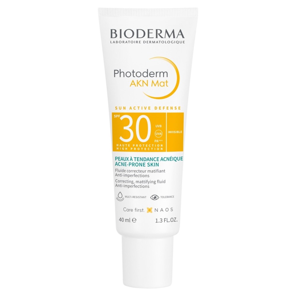 Bioderma Photoderm AKN Mat crème pour peaux grasses et mixtes SPF 30 40 ml