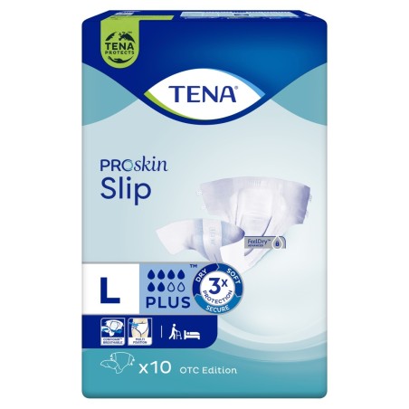 TENA Slip Plus Large OTC Edition Diapers 10 pieces
