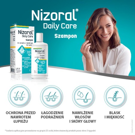 Nizoral Daily Care Szampon do włosów z tendencją do łupieżu 200 ml