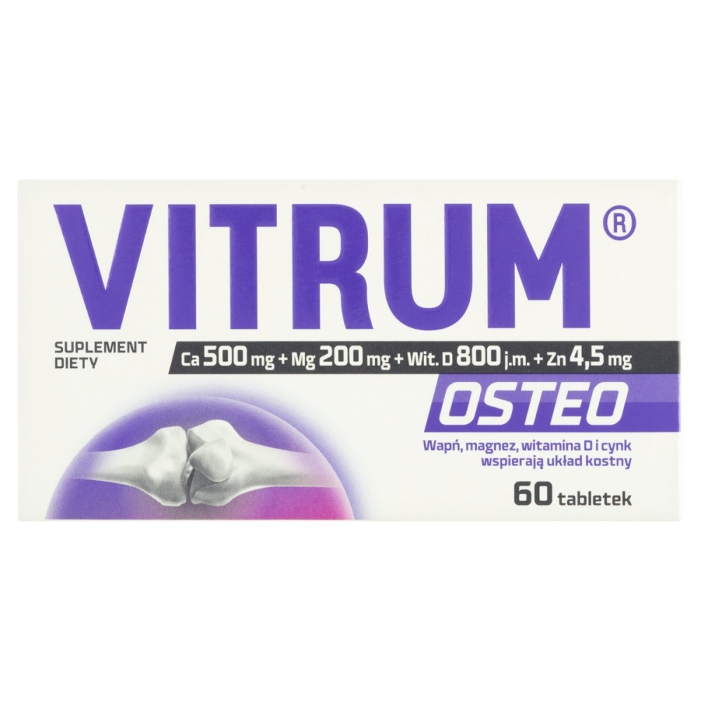 Vitrum Osteo Suplement diety 60 sztuk