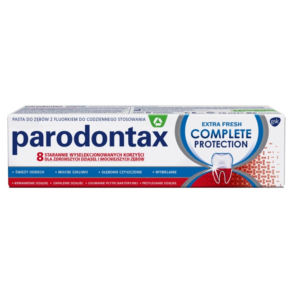 Parodontax Extra Fresh Complete Protection Medical device toothpaste with fluoride 75 ml