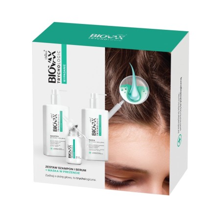 Kit Biovax Trychologic per la perdita dei capelli: shampoo + siero + maschera